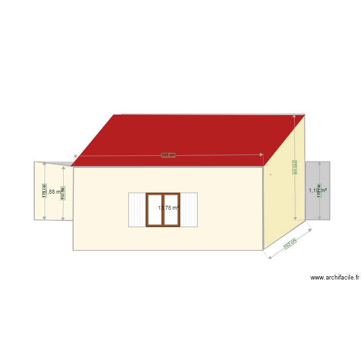 cabane. Plan de 0 pièce et 0 m2