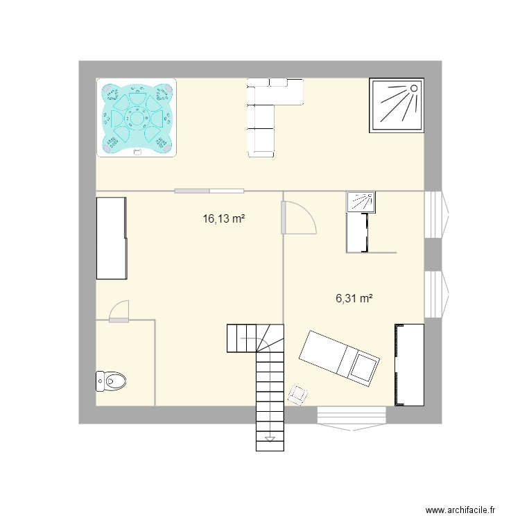 1 ER ETAGE . Plan de 0 pièce et 0 m2