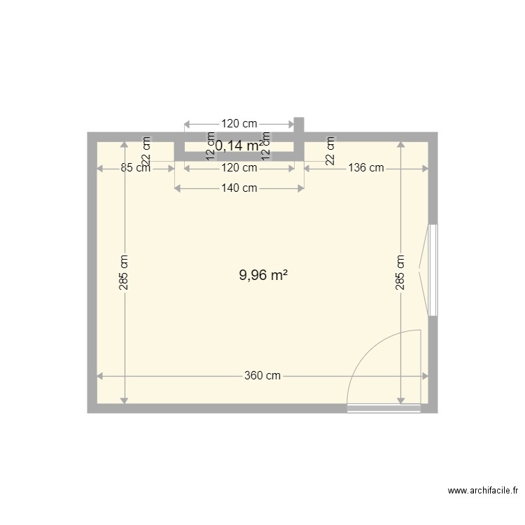 Chambre. Plan de 0 pièce et 0 m2