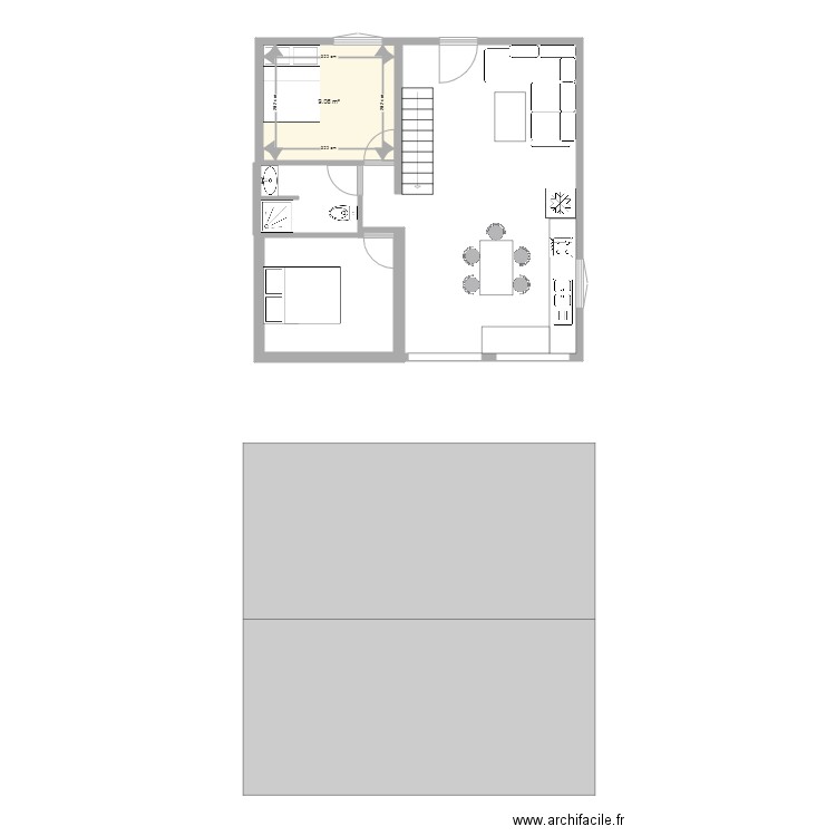 MAISON FAMILLE 8 METRESPAR 8METRES. Plan de 0 pièce et 0 m2