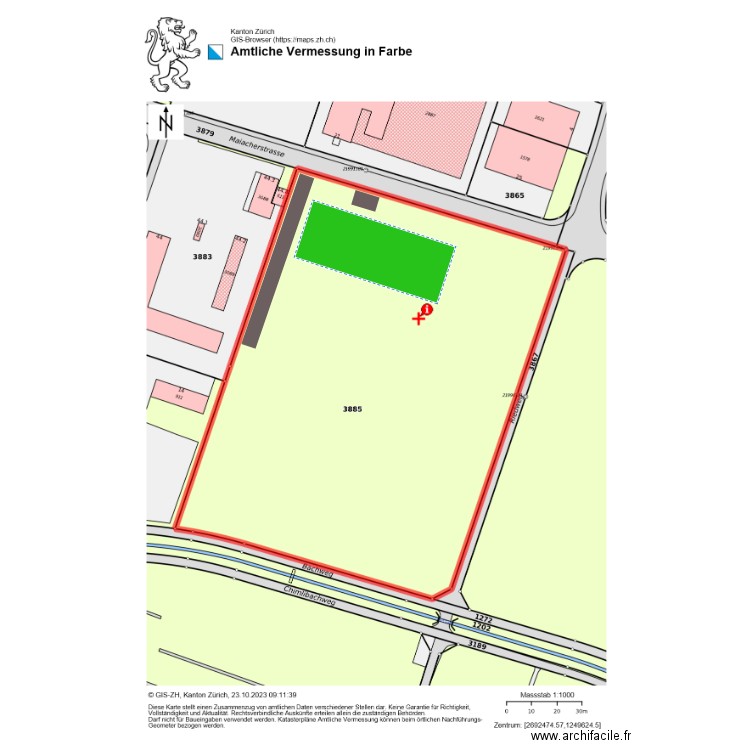 Volketswil. Plan de 0 pièce et 0 m2