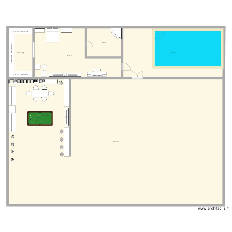 ma maison. Plan de 5 pièces et 630 m2