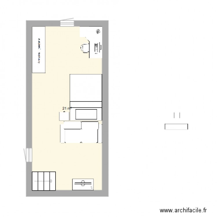 Chambre . Plan de 0 pièce et 0 m2