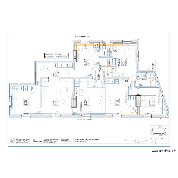 chauffage appart 220 221. Plan de 0 pièce et 0 m2