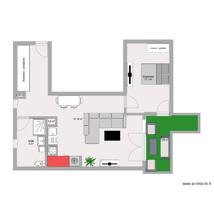 appartement bouca. Plan de 0 pièce et 0 m2