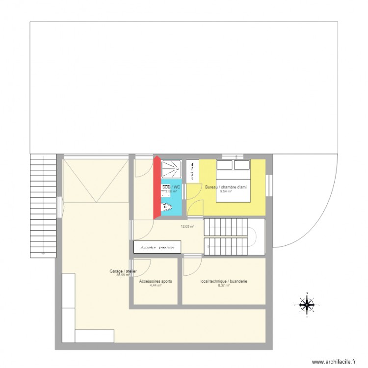 CHALET 10X9 SOUS SOL. Plan de 0 pièce et 0 m2