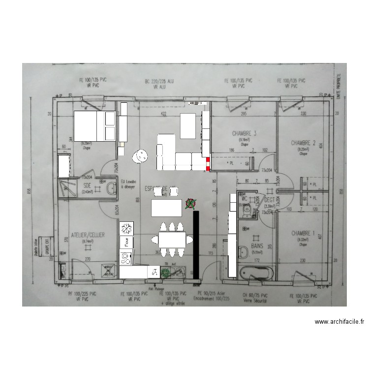 Maison Plan B - Plan Dessiné Par Malice35