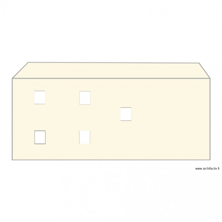 BessacFacadeSud. Plan de 0 pièce et 0 m2