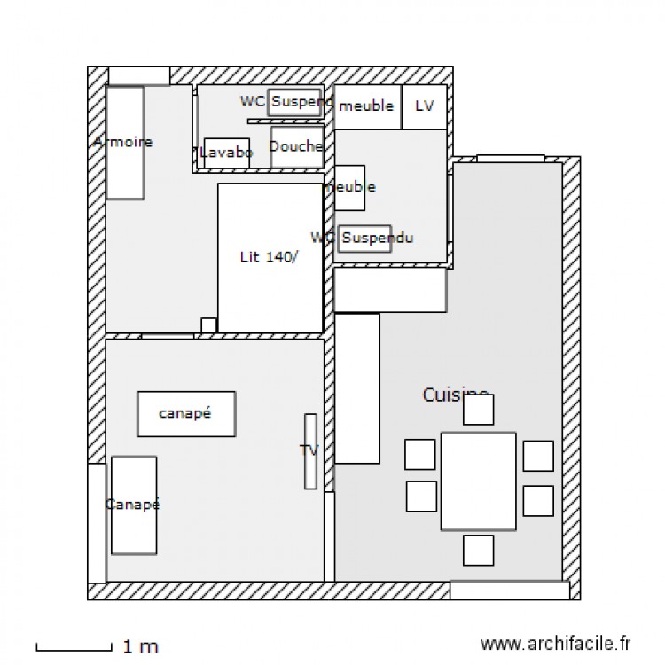 Projet 1 Baudino Risoul. Plan de 0 pièce et 0 m2