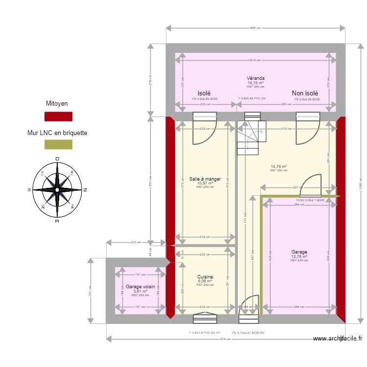 ML24007670 - EYMERY. Plan de 19 pièces et 151 m2