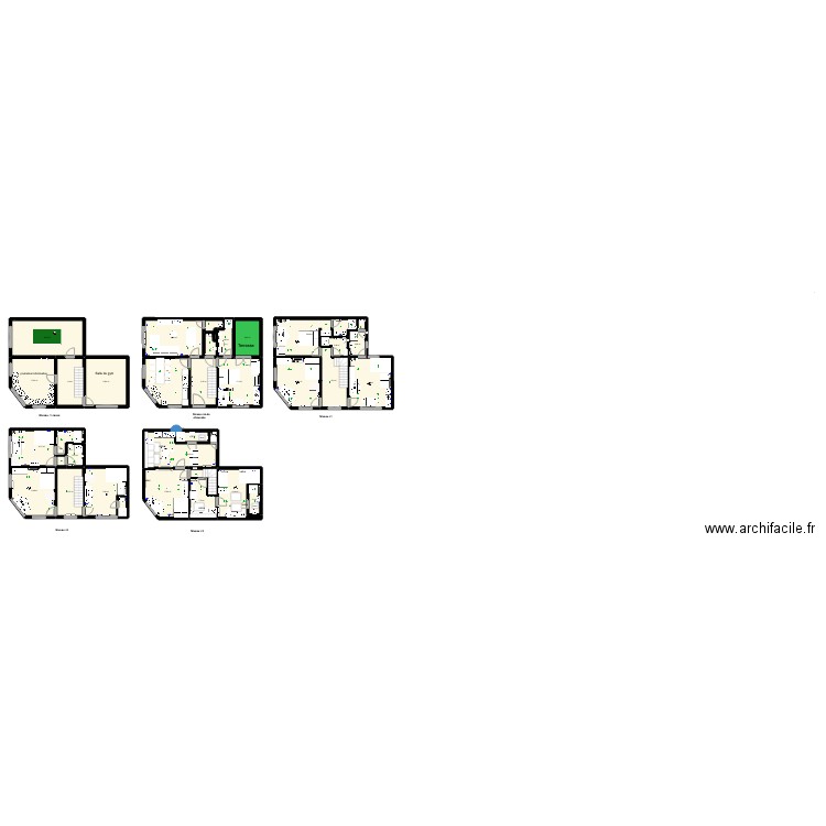 Ryckmans maison Living rez 2023. Plan de 31 pièces et 366 m2