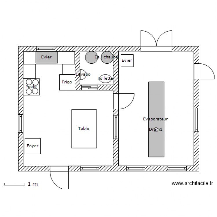 Atelier erabliere. Plan de 0 pièce et 0 m2