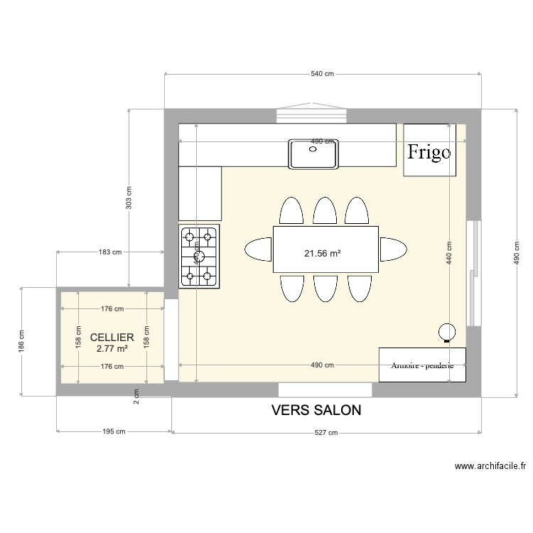 CUISINE MAISON. Plan de 0 pièce et 0 m2