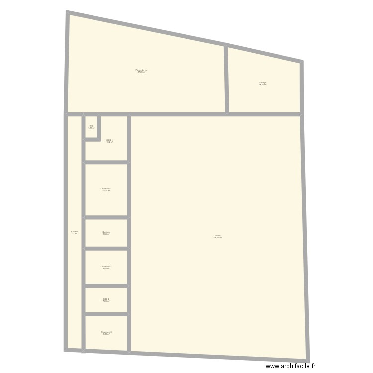 Jardin eglise. Plan de 0 pièce et 0 m2