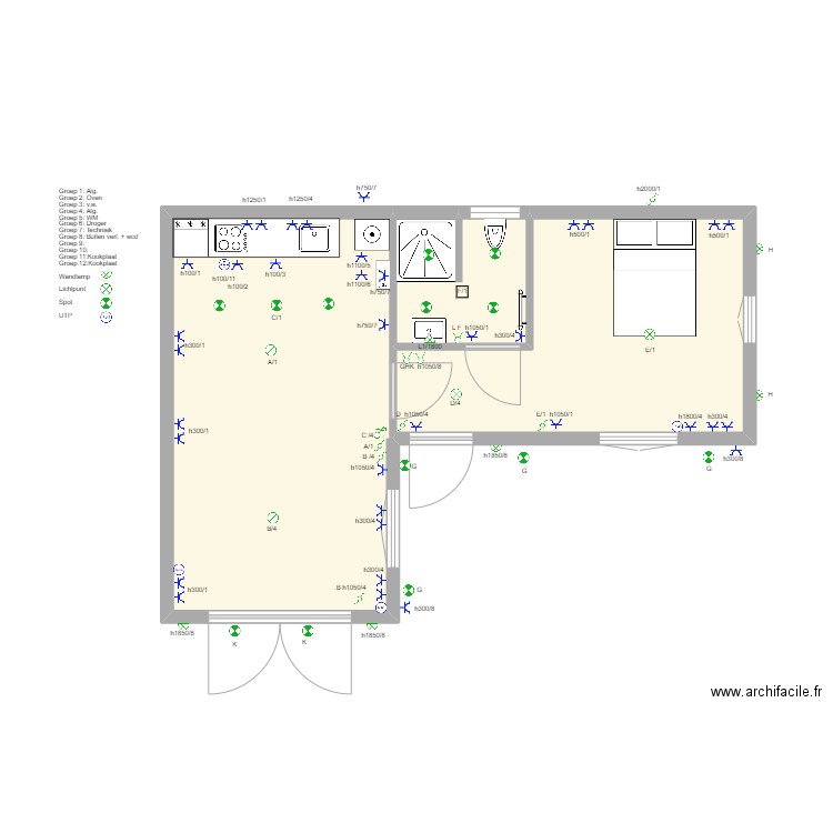 Bijgebouw Hoenderparkweg 135. Plan de 0 pièce et 0 m2