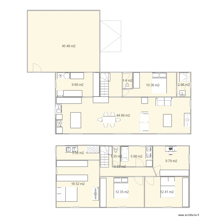 MAISON 4. Plan de 0 pièce et 0 m2