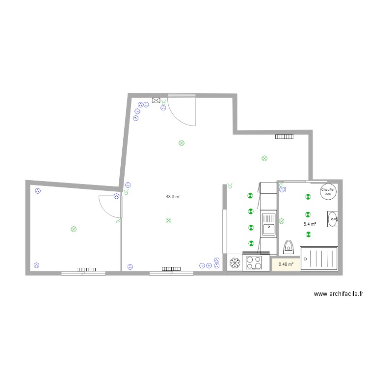 T2 Exposition Ouest   Observatoire de Meudon. Plan de 0 pièce et 0 m2