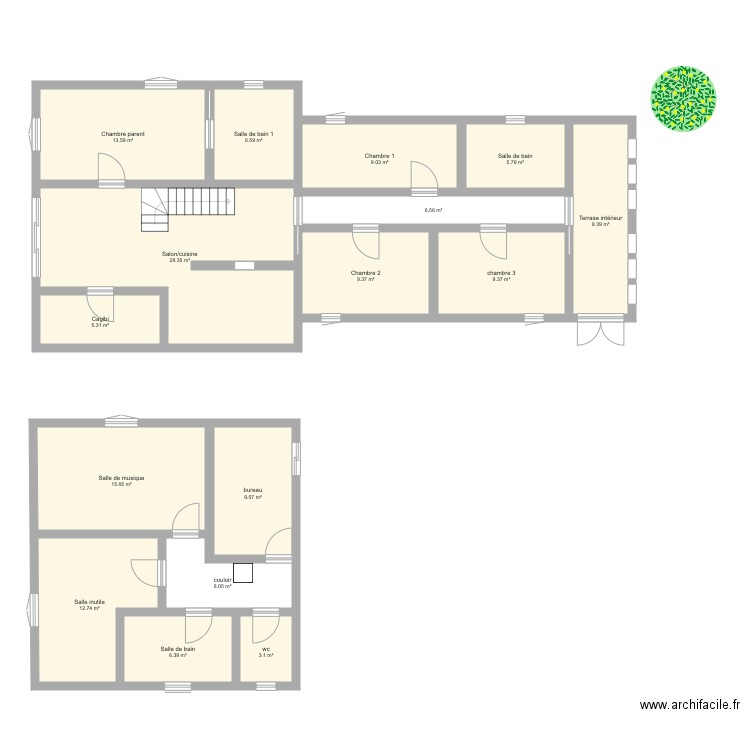 Honey House Plan 16 Pi ces 156 M2 Dessin Par Elion02