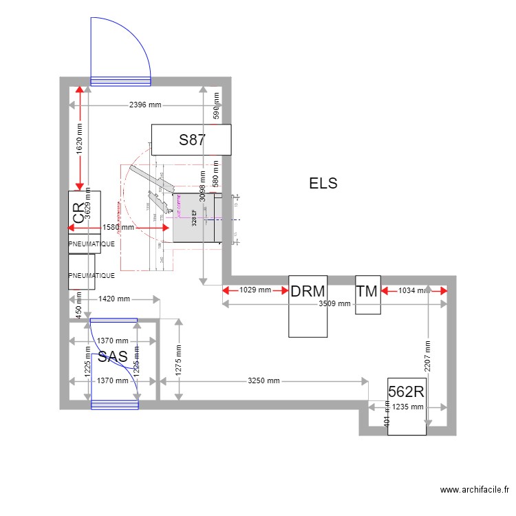 PLAN DE MASSE EXISTANT MARSEILLE ESPACE PRO GRAND LOCAL 328EF. Plan de 0 pièce et 0 m2