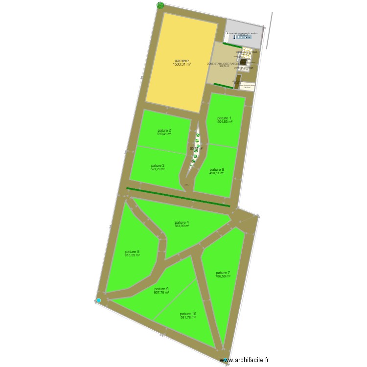 Terrain portiragnes. Plan de 0 pièce et 0 m2