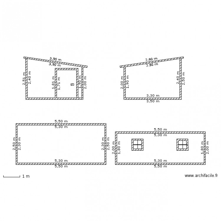 abris de jardin. Plan de 0 pièce et 0 m2