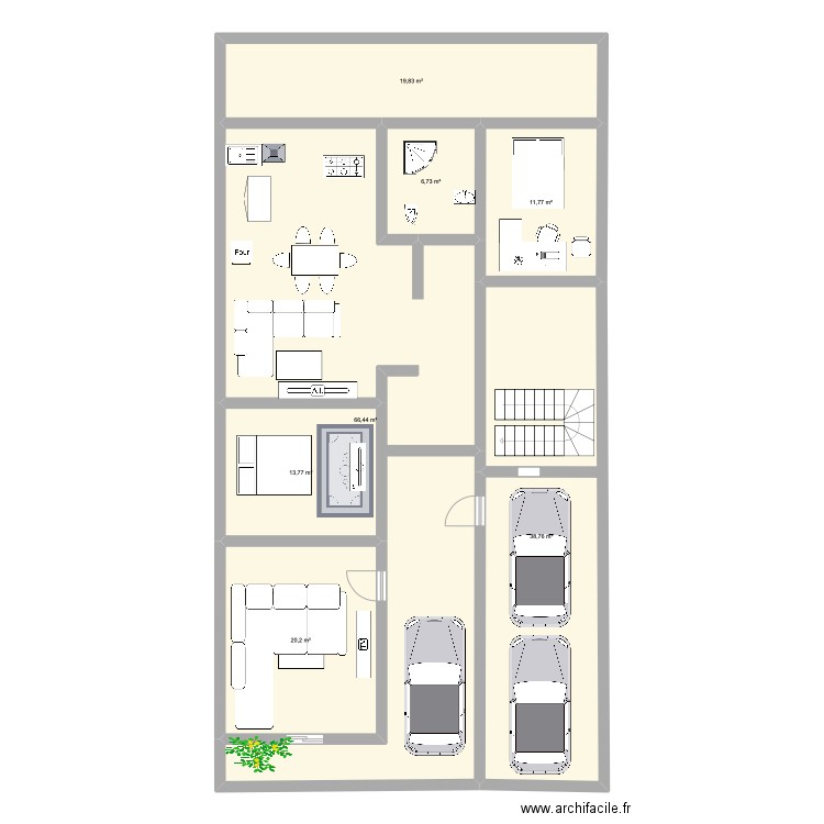 maison. Plan de 0 pièce et 0 m2