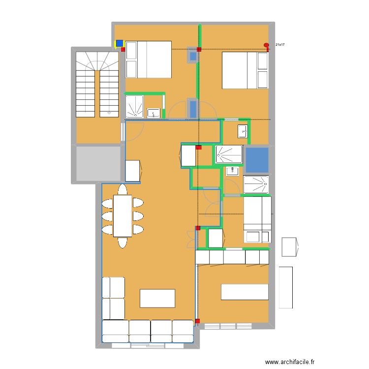 Meerlaan Construction Dulait. Plan de 13 pièces et 94 m2