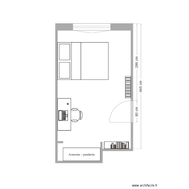 Chambre loulou. Plan de 0 pièce et 0 m2