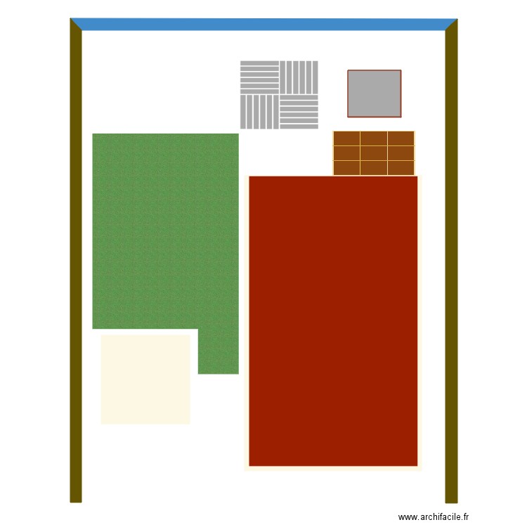 cours arriere. Plan de 0 pièce et 0 m2