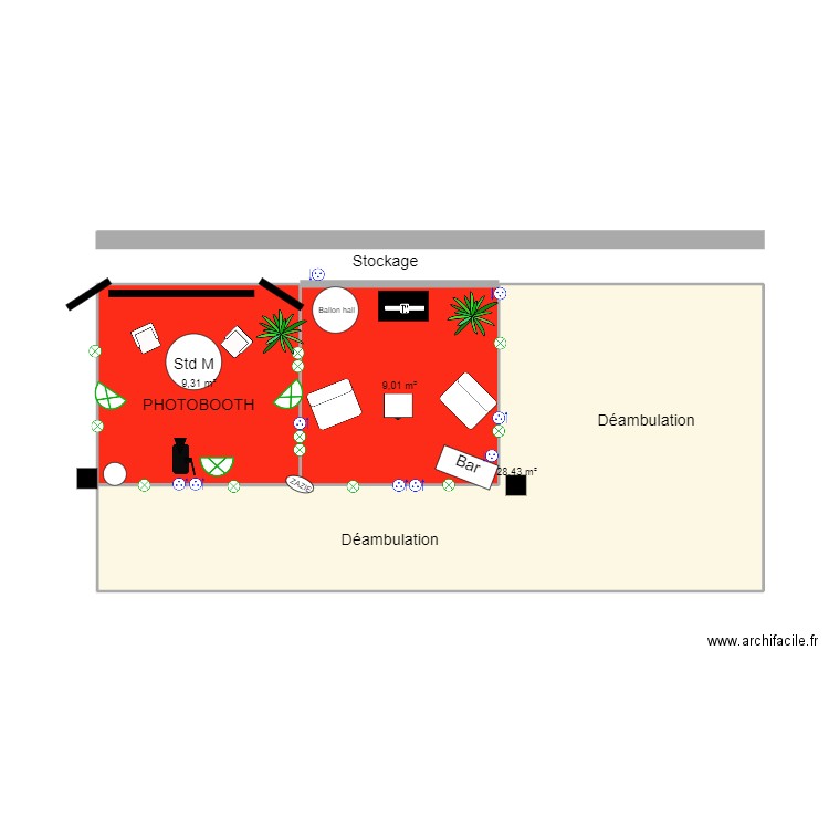 Foire expo Bressuire 2023 proposition. Plan de 0 pièce et 0 m2