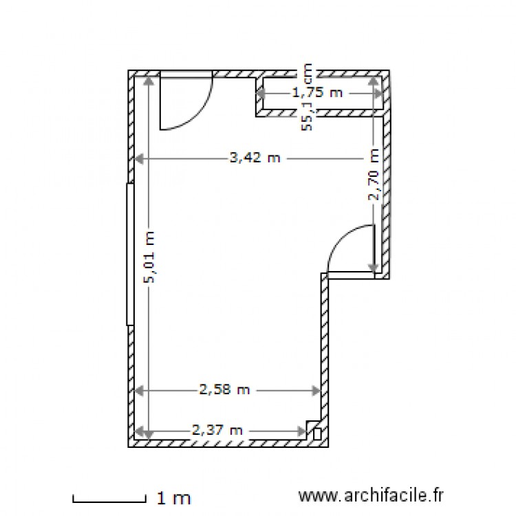 Bureau. Plan de 0 pièce et 0 m2