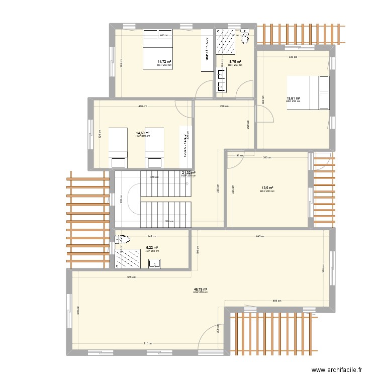 Kerkour 3.6. Plan de 8 pièces et 139 m2