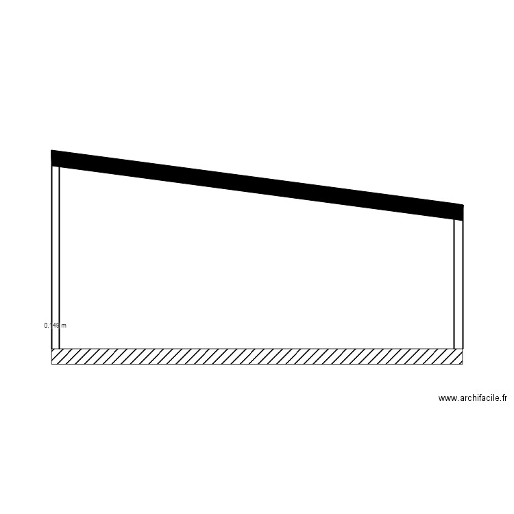 Coupe AA planche Bois. Plan de 0 pièce et 0 m2