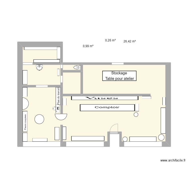 ecole. Plan de 0 pièce et 0 m2