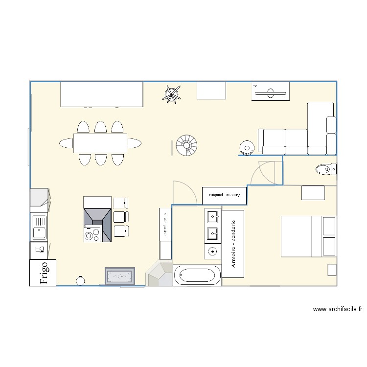 Maison - Plan 4 pièces 71 m2 dessiné par Julie94440