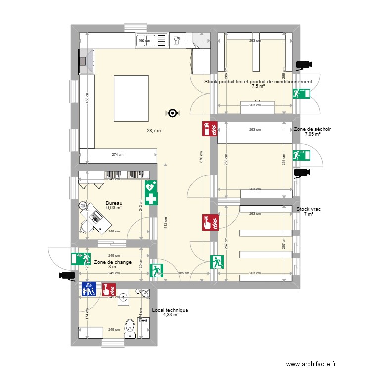 Plan laboratoire PPAM. Plan de 0 pièce et 0 m2