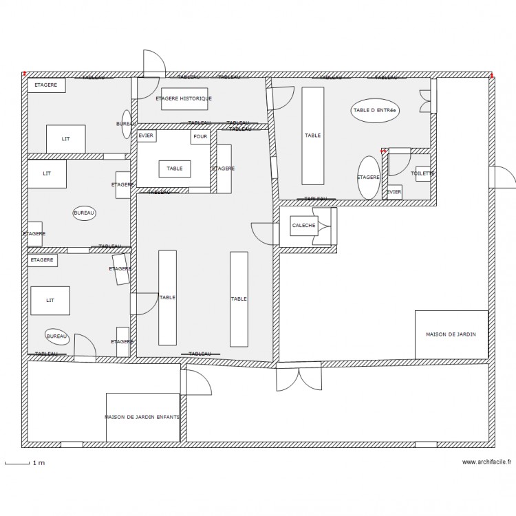 manoir MANOIR. Plan de 0 pièce et 0 m2