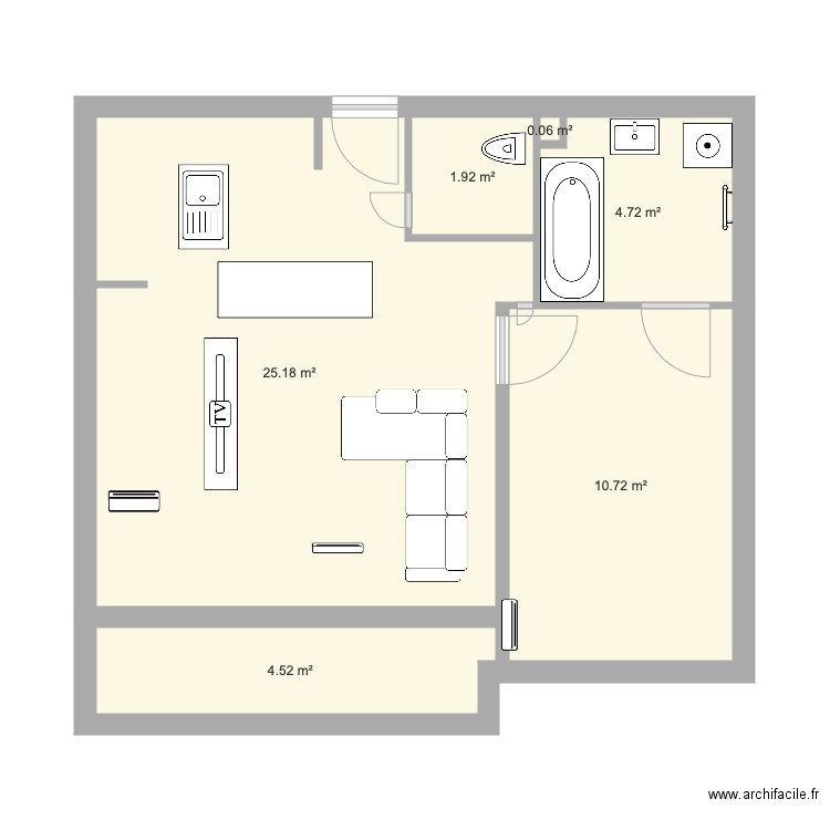 Appartement. Plan de 0 pièce et 0 m2