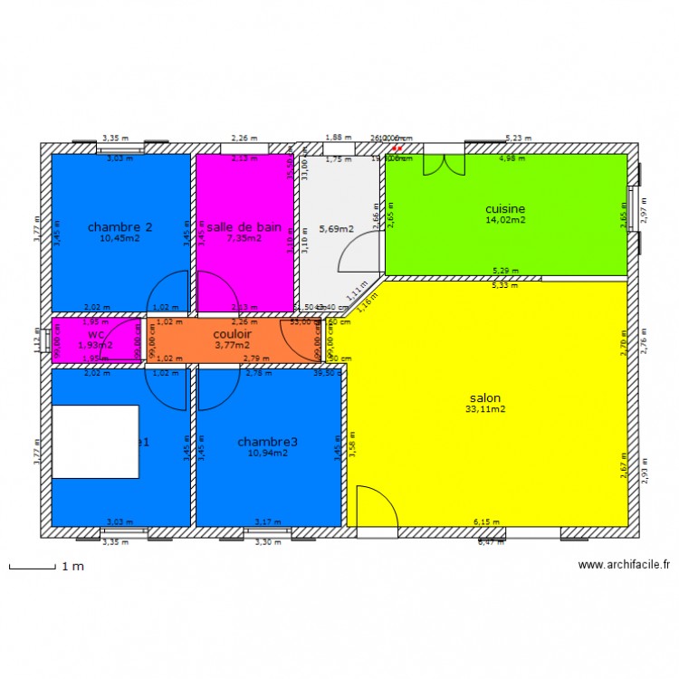 maison n1. Plan de 0 pièce et 0 m2