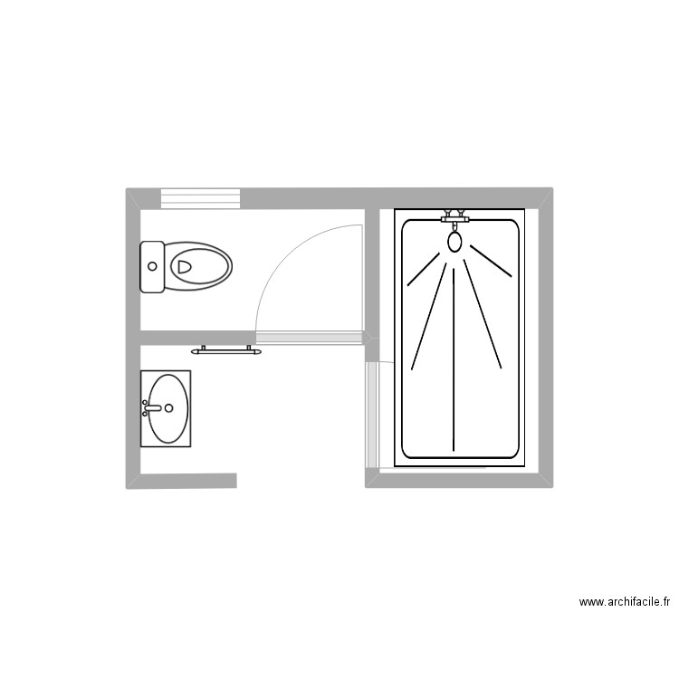 douche 02. Plan de 0 pièce et 0 m2