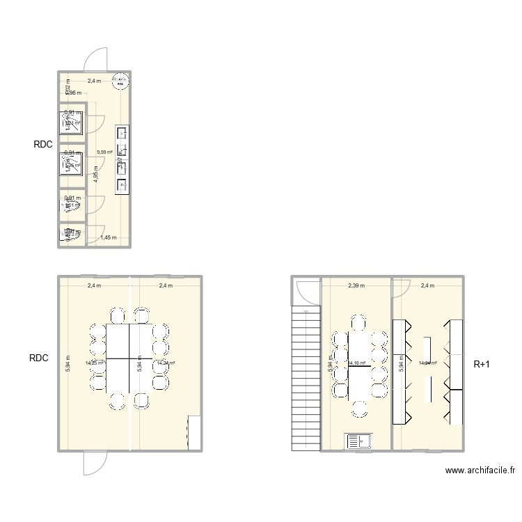 EAB CHANTIER RILLIEUX NOUVEL R. Plan de 9 pièces et 71 m2