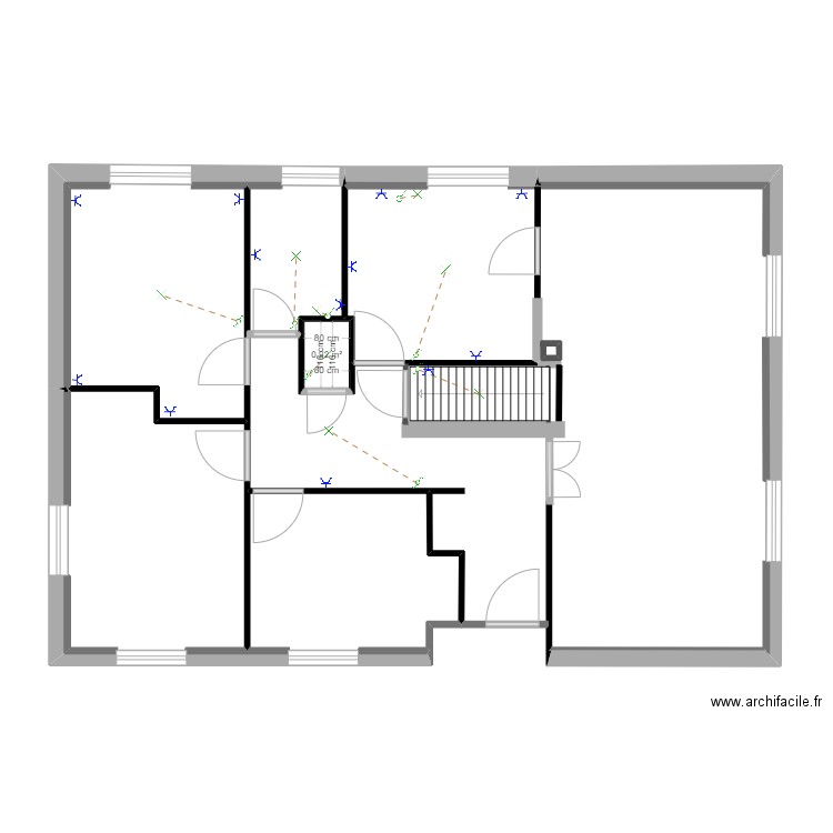 CARRRééééééééé . Plan de 1 pièce et 1 m2