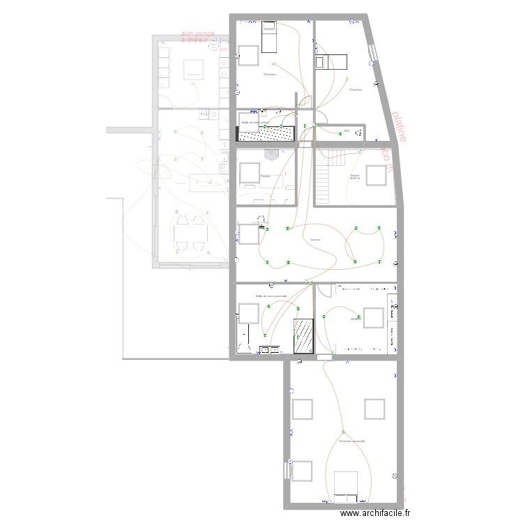 ferme r baisieux. Plan de 21 pièces et 509 m2