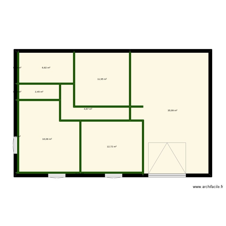 Maison Latour RC . Plan de 11 pièces et 91 m2