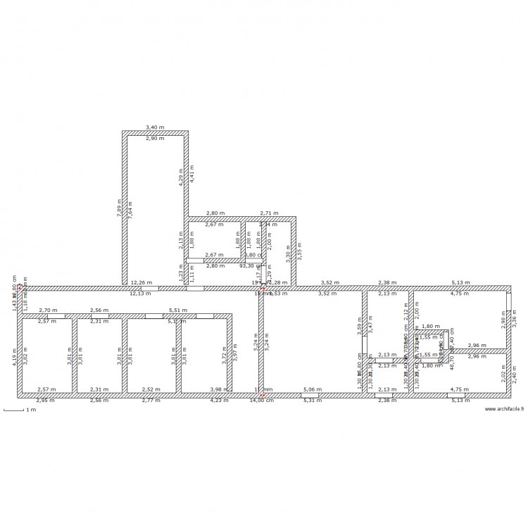 Gite 1er etage. Plan de 0 pièce et 0 m2