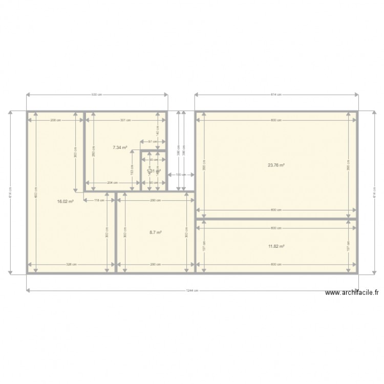 étage v6. Plan de 0 pièce et 0 m2