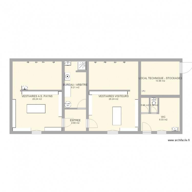 Projet restructuration  bâtiment AS PAYNS. Plan de 0 pièce et 0 m2