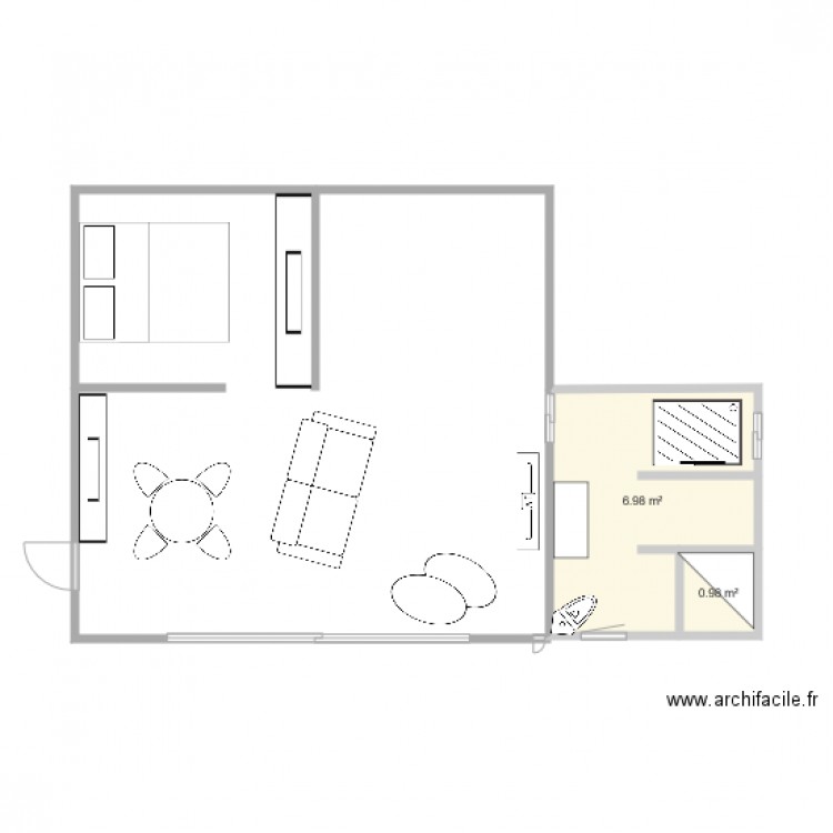 studio 35m2 n5. Plan de 0 pièce et 0 m2