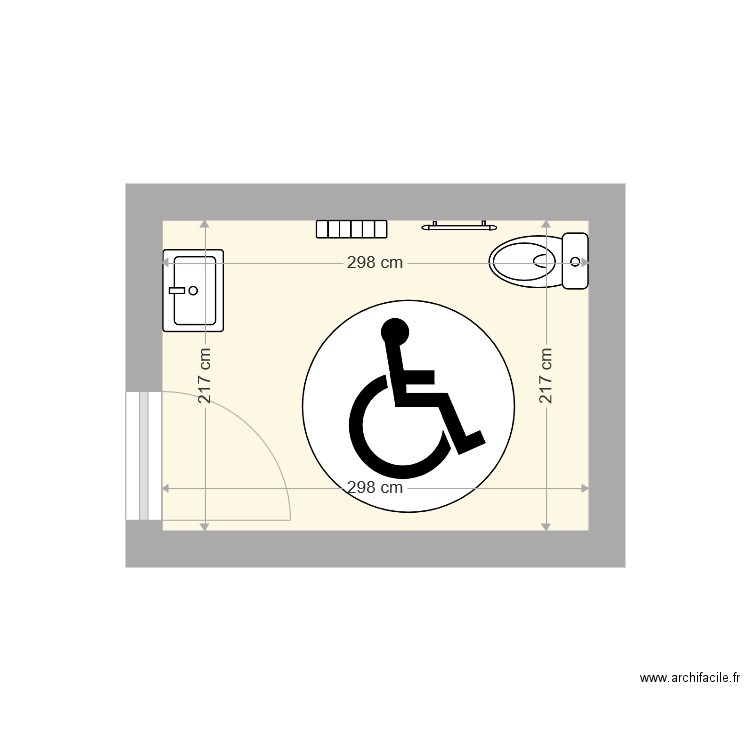 wc boulodrome. Plan de 0 pièce et 0 m2