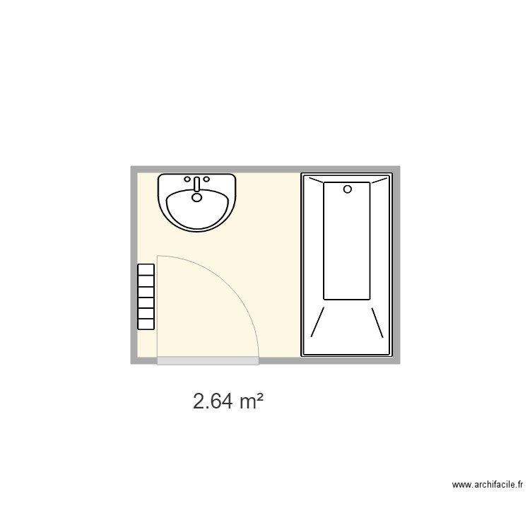 SdB Famille Chebah - Plan dessiné par NicolasO